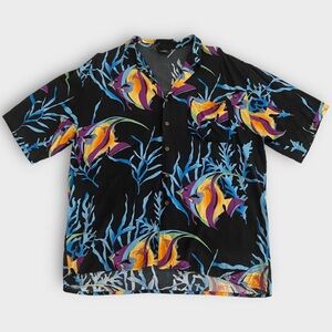 Vintage Maui Trading Company Men’s Button Down Shirt Large Hawaii Fish Resort